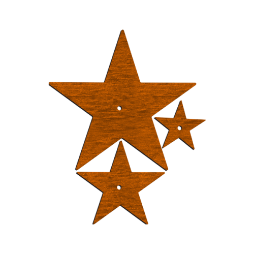 Stars (lot de 3 - multi dimensions)